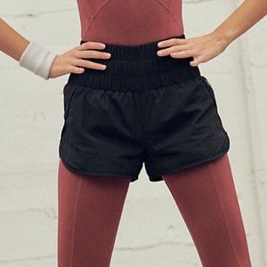 Free People Black The Way Home Shorts